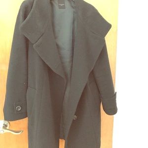 Winter black coat cute style